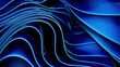 © ADDICTIVE STOCK - Abstract fluid waves in vibrant blue tones background