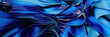 © ADDICTIVE STOCK - Abstract blue metallic waves creating a dynamic visual flow