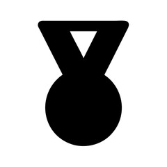 Poster - Download high quality black medal vector icon for achievement award and competition success design