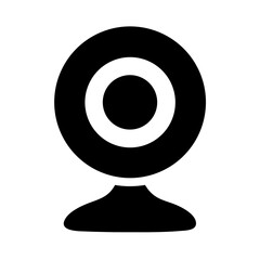 Fototapete - Webcam icon vector illustration for video conference call streaming and recording device design