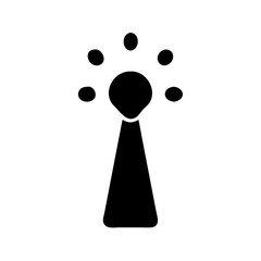Poster - Abstract antenna signal vector design, wireless communication icon, broadcast transmitting tower icon
