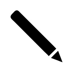 Poster - Pencil icon vector graphic illustration of writing tool for drawing and sketching design element editable
