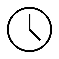 Poster - Clock icon vector graphic illustration showing time management and schedule appointment reminder concept