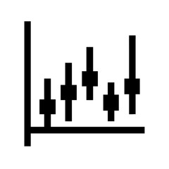 Poster - Black and white bar chart graph diagram showing data analysis and business intelligence reporting metrics