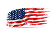 © IMOTIONart - Grunge Textured National Flag With Red White And Blue Stripes On Transparent Background