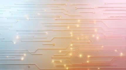 Poster - Elegant technological background depicting circuitry and sophisticated connections