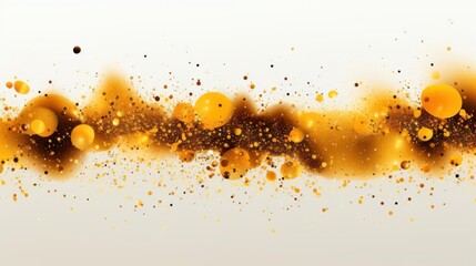 Aufkleber - Golden particles swirl with white bg.