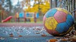 © Nailah_stock - Vintage Soccer Ball in Autumn Playground