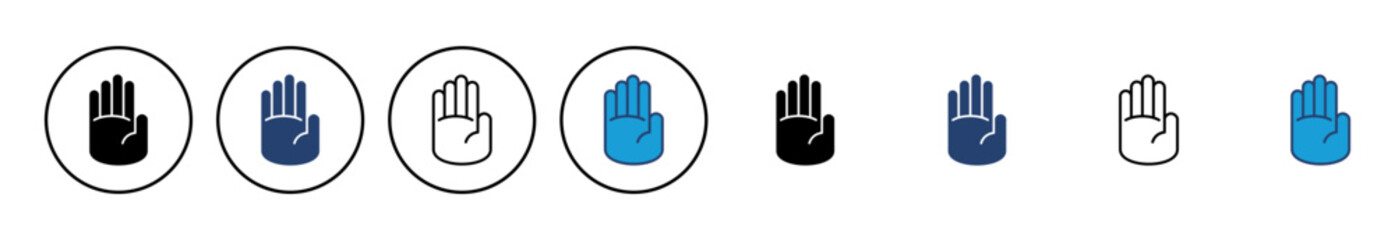 Aufkleber - Hand icon vector. hand vector icon, palm