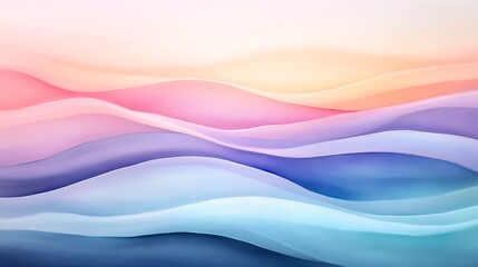 Poster - Elegantly Layered Colorful Abstract Flowing Waves Seamless Background Texture Design for Modern Wallpaper and Graphic Design Projects to Give Smooth and Clean Aesthetic