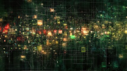 Poster - Interactive heat map of stock market sectors color-coded by daily performance