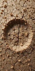 Aufkleber - Detailed Cork Surface, Capturing The Porous, Uneven Texture, Close-up, Showing Natural Material. Amazing Detail Revealed. Good For Backgrounds. Macro Shot.