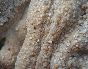 Aufkleber - Peanut Shell Texture Close Up, Macro View Depicting Roughness And Natural Details. Surface Imperfections Are Visible, Presenting An Organic, Textured Composition. Great For Backgrounds.