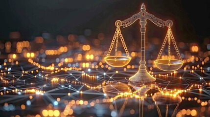 Poster - Digital Justice: Abstract Scales of Law and Network