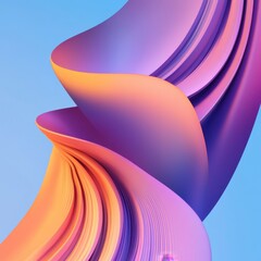 Poster - Dynamic, swirling abstract forms in vibrant hues.