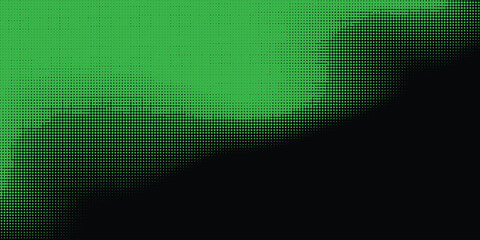 Fototapete - abstract green and black background with halftones