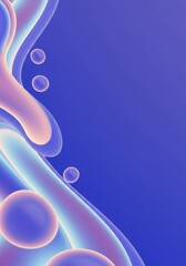 Fototapete - Abstract Purple and Pink Fluid Design Background Wallpaper Image