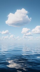 Naklejka na meble Clouds on the calm sea