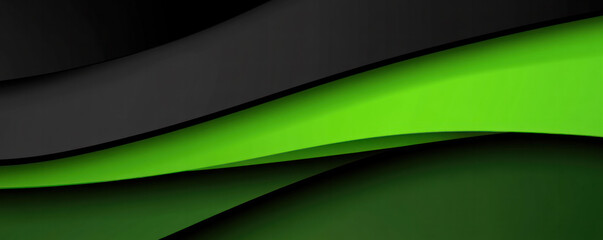 Poster - A black and green striped background with a green line on the right side. The stripes are evenly spaced and create a sense of movement and energy