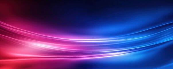 Poster - A blue and red wave with a purple line in the middle. The blue and red colors are vibrant and the purple line adds a pop of color to the scene. Scene is energetic and dynamic
