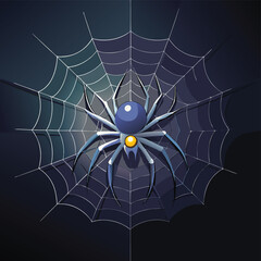 Wall Mural - spider on web
