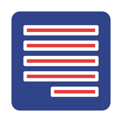 Poster - Stylized document icon symbolizing organized information and textual content