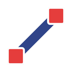 Poster - Geometric Connection: Visualizing a Link between Two Entities, a Modern Design