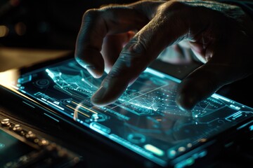 Poster -  Hand Interacting with Holographic Interface