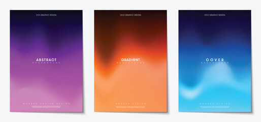 Fototapete - Abstract gradient blurred background for modern design projects and digital posters. Vector illustration.