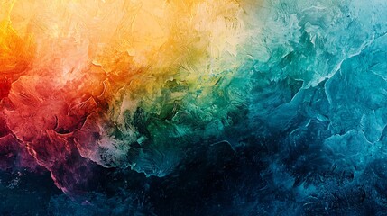 Poster - a colorful abstract background with a glitch effect and ambient light creating a stunning visual exp