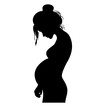 © Doriann - silhouette of a pregnant woman
