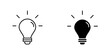 © Warpiya - Bulb icon symbol collection on white background.