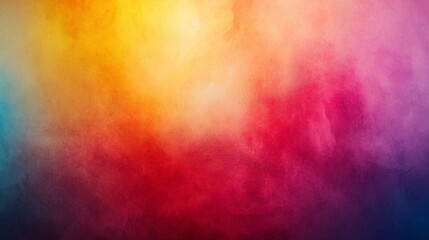 Poster - colorful wall with a blue background featuring explosive hues and soft light diffusion creating a st