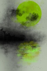 Wall Mural - green planet earth