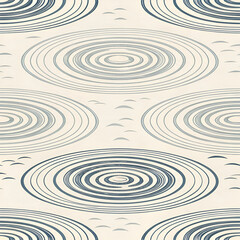 Poster - Zen ink ripple pattern seamless vector design