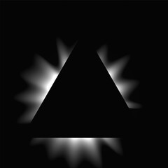 Poster - Triangle illuminate light frame