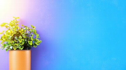 Poster - A lush green plant arranged beautifully in a stylish vase adding life and color to any space