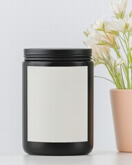 Poster - Beautifully arranged vase filled with vibrant flowers showcasing nature's colors and textures