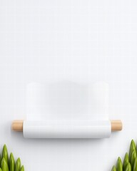 Poster - Charming shelf displaying a beautiful green plant adding freshness to the indoor living space