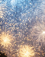 Poster - Colorful fireworks illuminating the night sky in a spectacular display of light and sound for celebrations