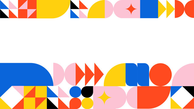Flat Abstract Geometric Background Design