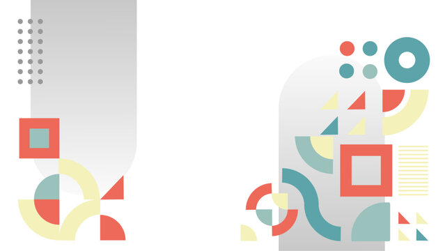 Flat Abstract Geometric Background Design