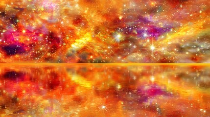 Poster - colorful galaxy filled with twinkling stars creating an enchanting view of the universe's wonders an