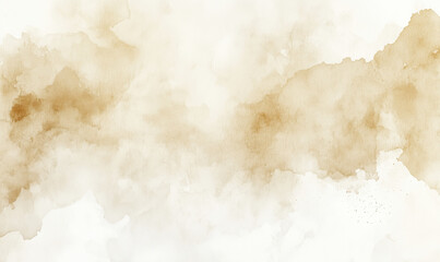 Poster - Abstract beige watercolor background with soft textures and subtle gradients.