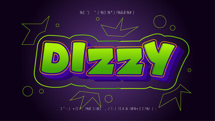 Poster - Editable text effect in cartoon text style