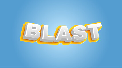 Poster - Editable text effect modern blast text effect