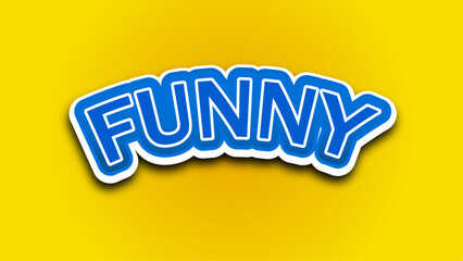 Poster - Editable text effect modern funny text effect