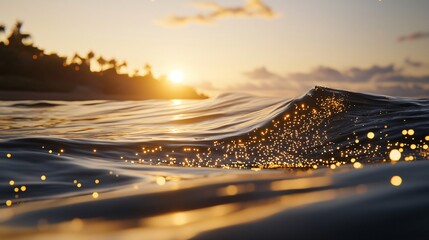 Poster - Majestic ocean wave crashing against the shoreline capturing the essence of nature’s power and creating a dynamic scene of motion