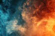 © Iftikhar alam - Bright fire and smoke create a stunning abstract background in vivid colors, abstract fire and smoke background, seamless