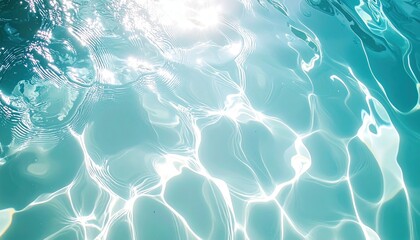 Poster - Dynamic water ripples scenic pool high-quality close-up bright environment aesthetic viewpoint tranquil concept